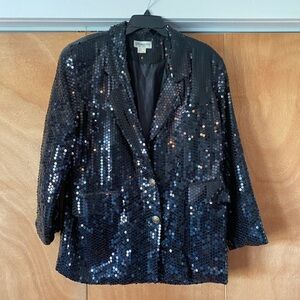 Sequin Black Jacket